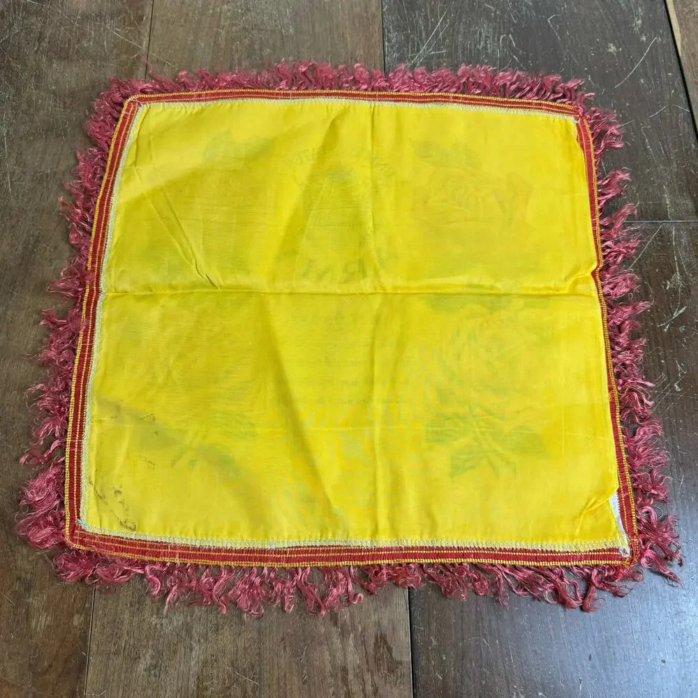 Vintage WWII World War 2 U.S. Army‎ Sweetheart Satin pillow case Souvenir